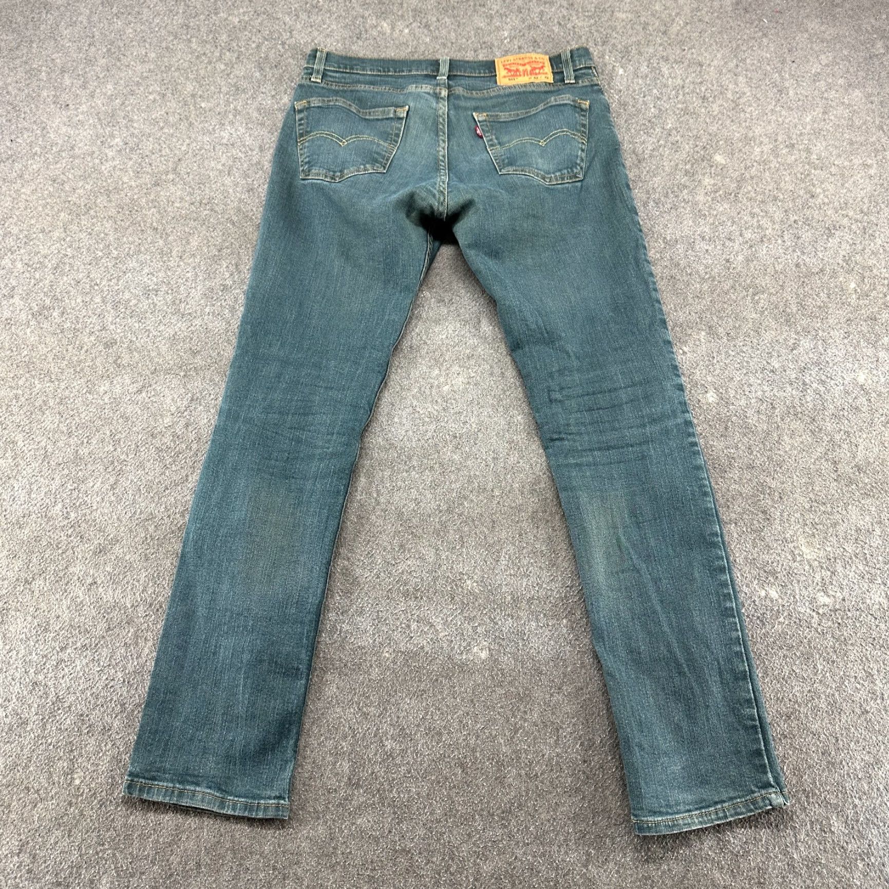 Levi's Levi's 511 Jeans Mens 32x32 Blue Skinny Regular Fit Medium Wash Denim Size US 32 / EU 48 - 7 Thumbnail