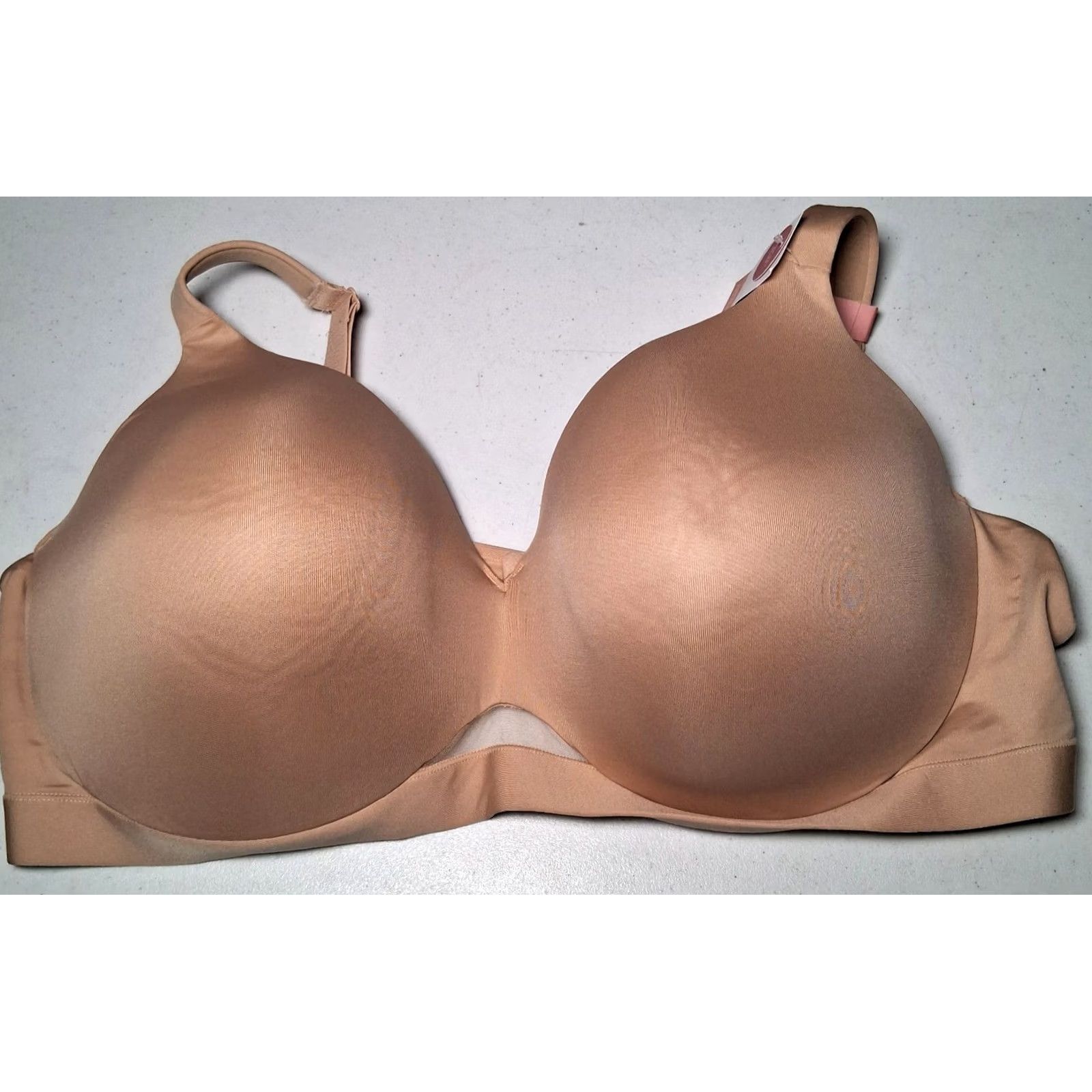 Vintage Cacique Bra 50DDD Full Coverage Padded Underwire Comfort Bliss Beige Tan NEW Women's Size ONE SIZE - 5 Thumbnail