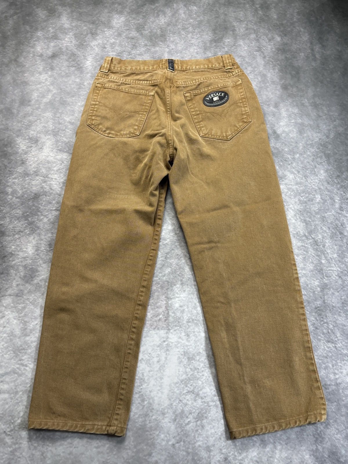 Versace × Versace Jeans Couture × Vintage 1990s Versace Classic V2 Jeans Vintage Versace Brown Denim Size US 28 / EU 44 - 16 Thumbnail