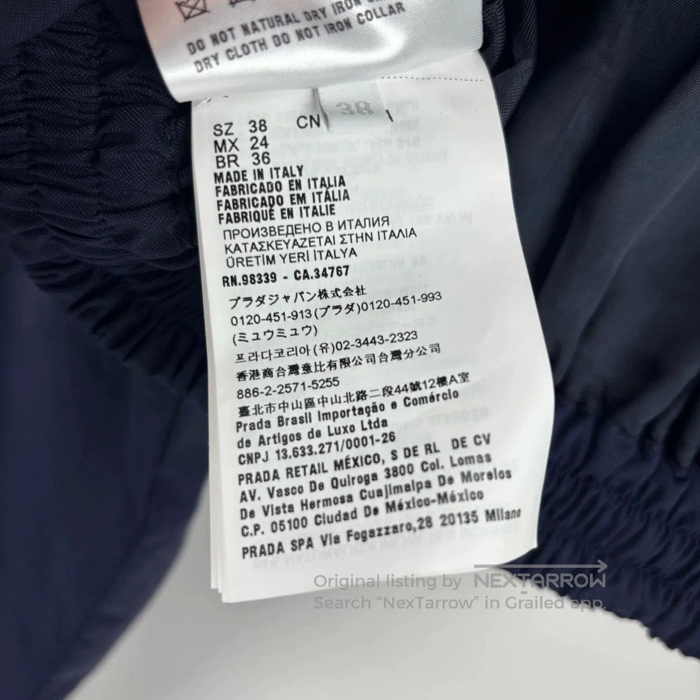 Miu Miu navy striped zip. Size M / US 6-8 / IT 42-44 - 4 Thumbnail