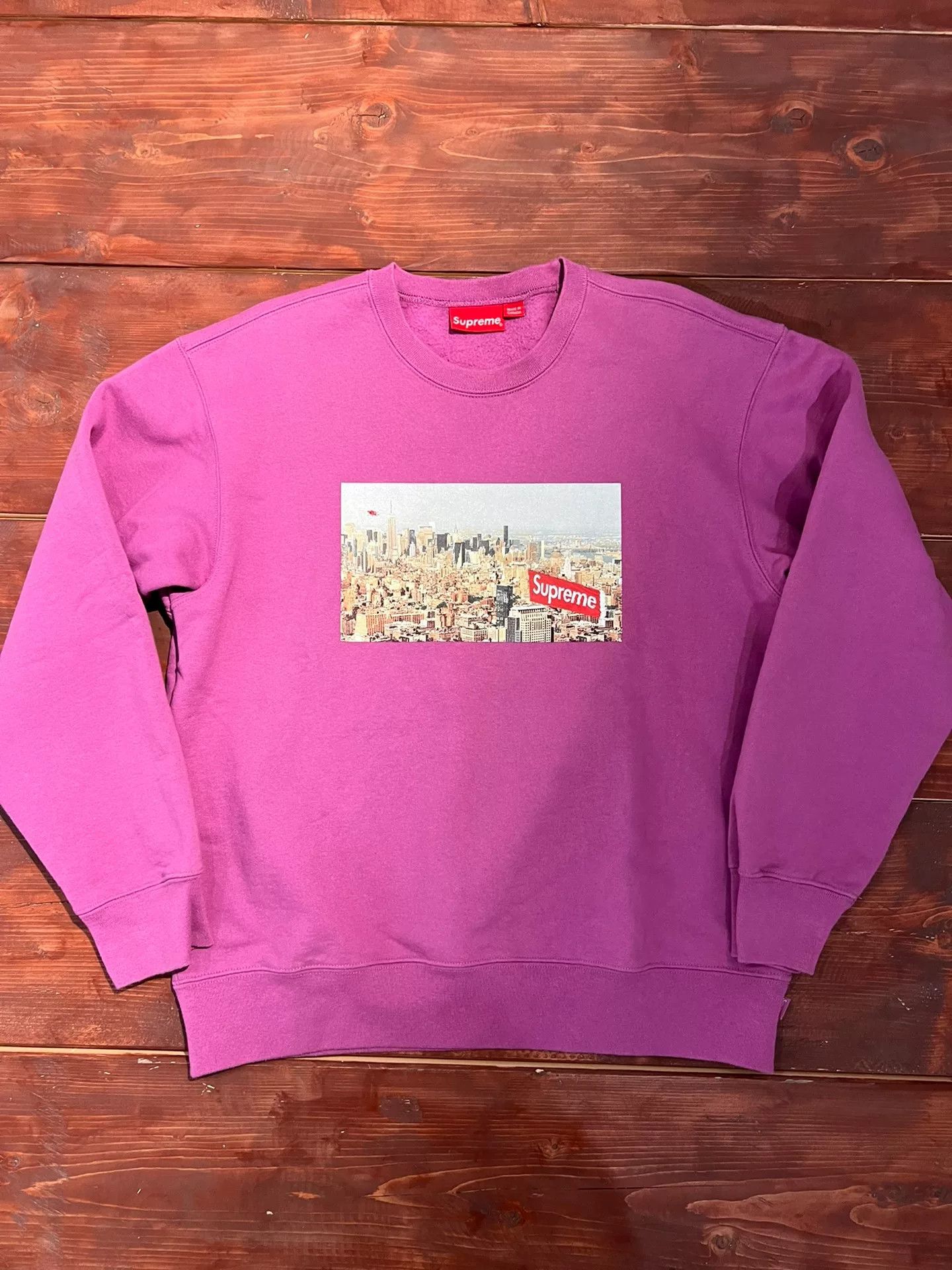 Supreme supreme 20fw aerial crewneck sweatshirt purple Size US M / EU 48-50 / 2 - 1 Thumbnail
