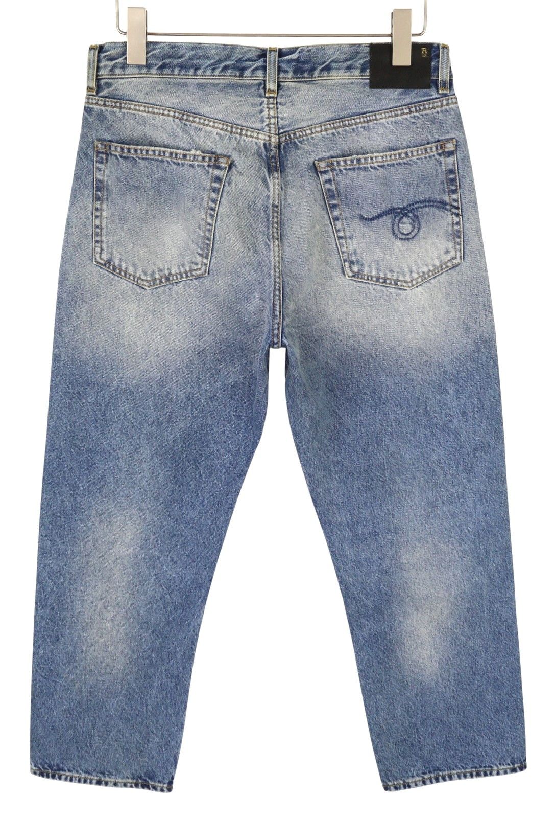 R13 BOYFRIEND 28 Jasper Faded Blue FW25 Jeans 87195 Size 28" / US 6 / IT 42 - 4 Thumbnail