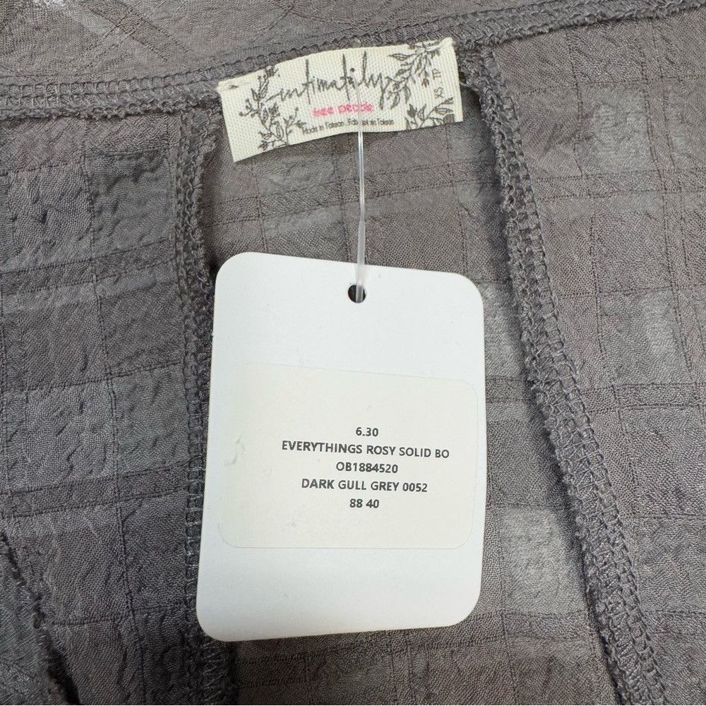 Free People NWT New Free People Everything's Rosy Long Sleeve Grey Body Size XS / US 0-2 / IT 36-38 - 8 Thumbnail