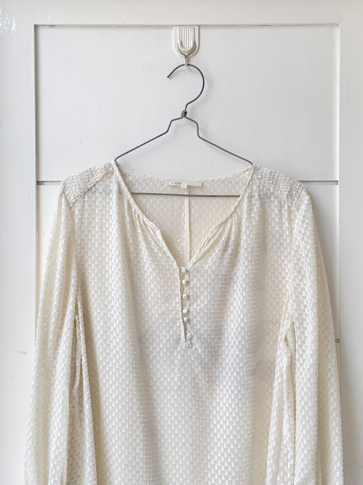 Maje MAJE White Motive Dress Size M / US 6-8 / IT 42-44 - 10 Thumbnail