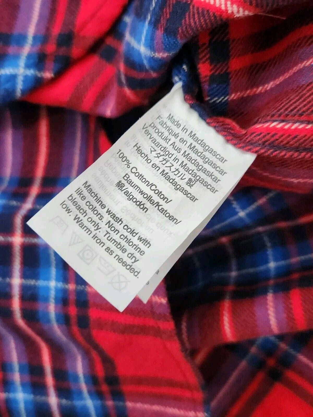 J.Crew J Crew Mercantile Sweater Top Small Plaid Red Zip Fleece Size S / US 4 / IT 40 - 7 Thumbnail
