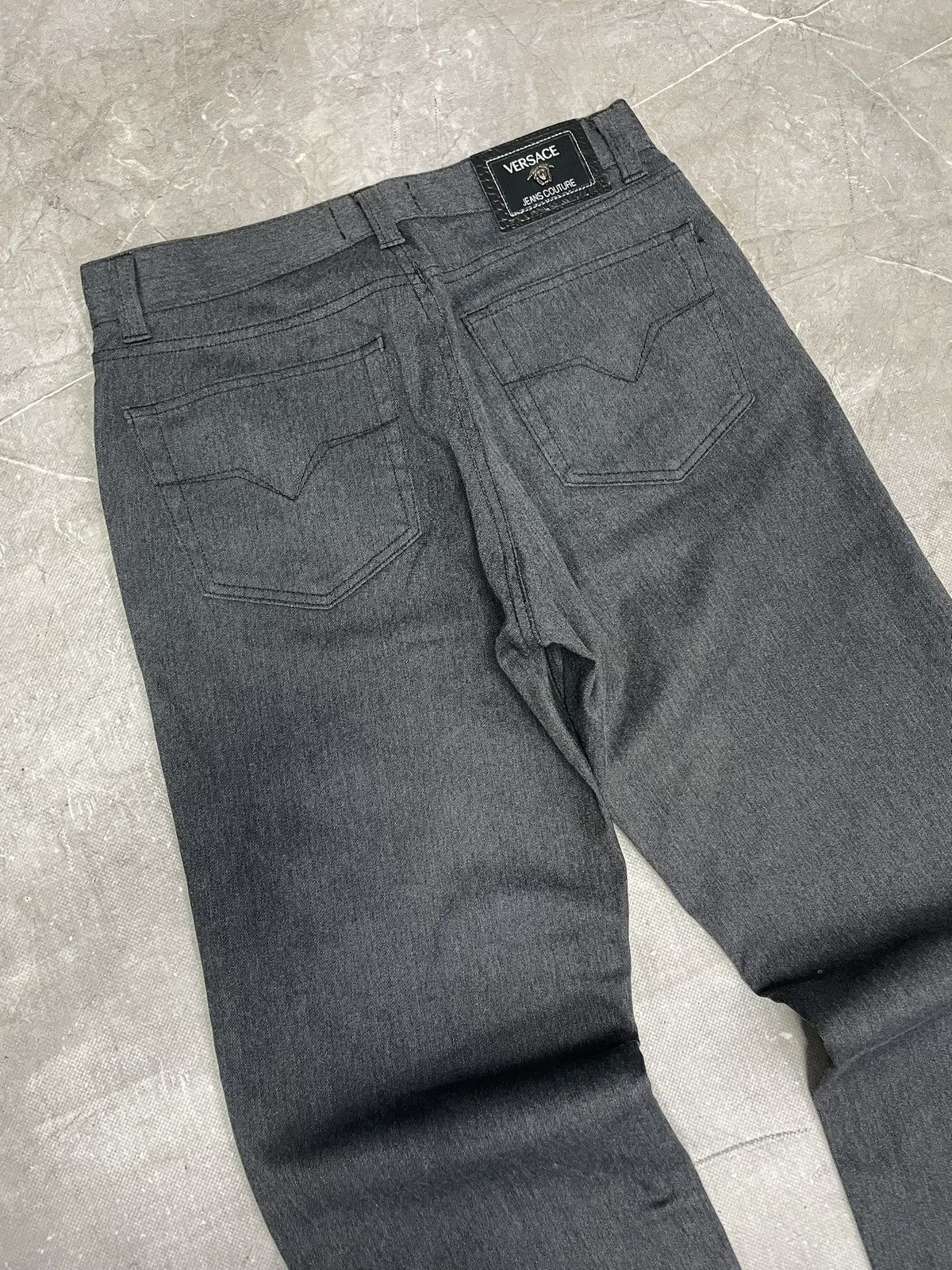 Versace Jeans Couture Versace Jeans Couture Straight Fit Vintage Gray Denim Size US 34 / EU 50 - 11 Thumbnail