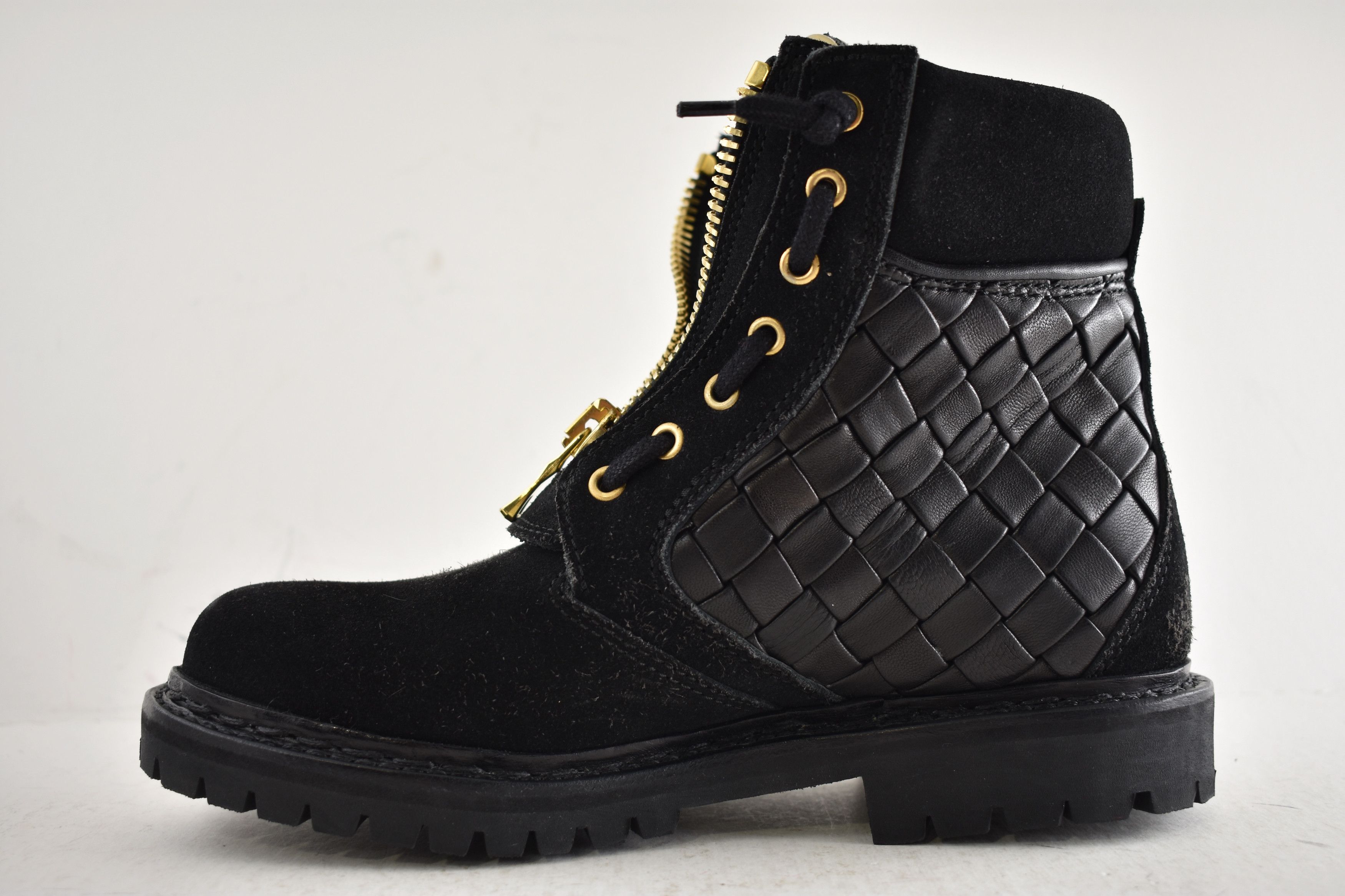 Balmain Taiga Ranger Leather Suede Zipper Biker Moto Combat Boots 36 Size US 6 / IT 36 - 11 Thumbnail