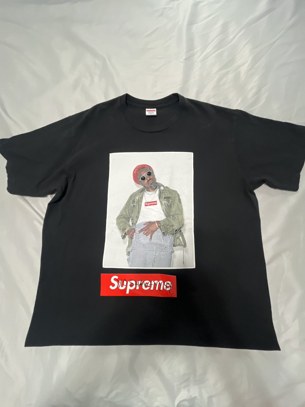 Supreme Supreme “Andre 3000” Photo Tee – Black Size US XL / EU 56 / 4 - 1 Thumbnail