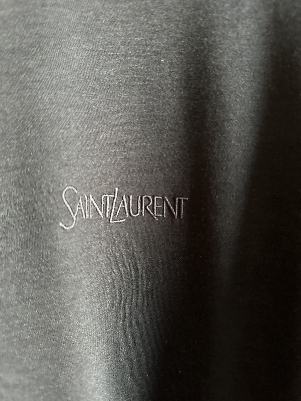 Saint Laurent Paris $620 FW23 Saint Laurent black logo viscose t shirt BNWT M Size US M / EU 48-50 / 2 - 12 Thumbnail