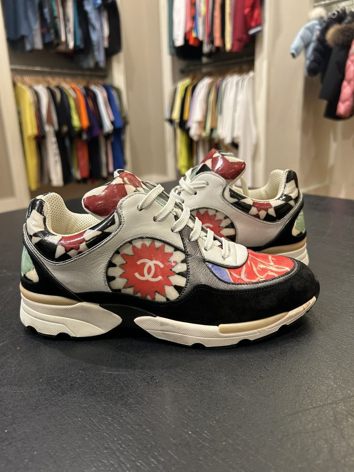 Chanel Chanel Runner Floral Sneakers Size US 6 / IT 36 - 2 Thumbnail