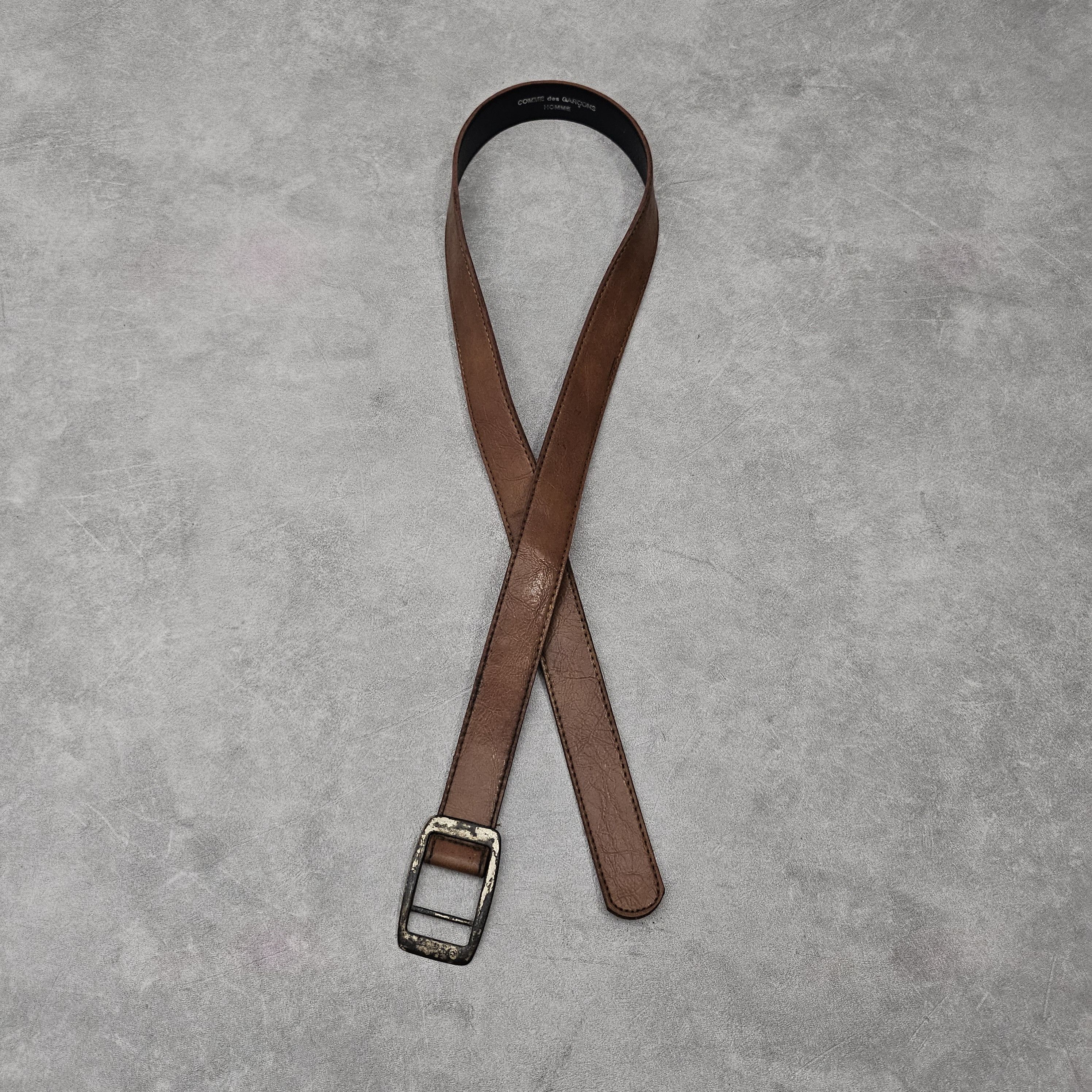 Comme des Garcons Homme Comme des garcons homme brown vintage used belt Size ONE SIZE - 1 Thumbnail