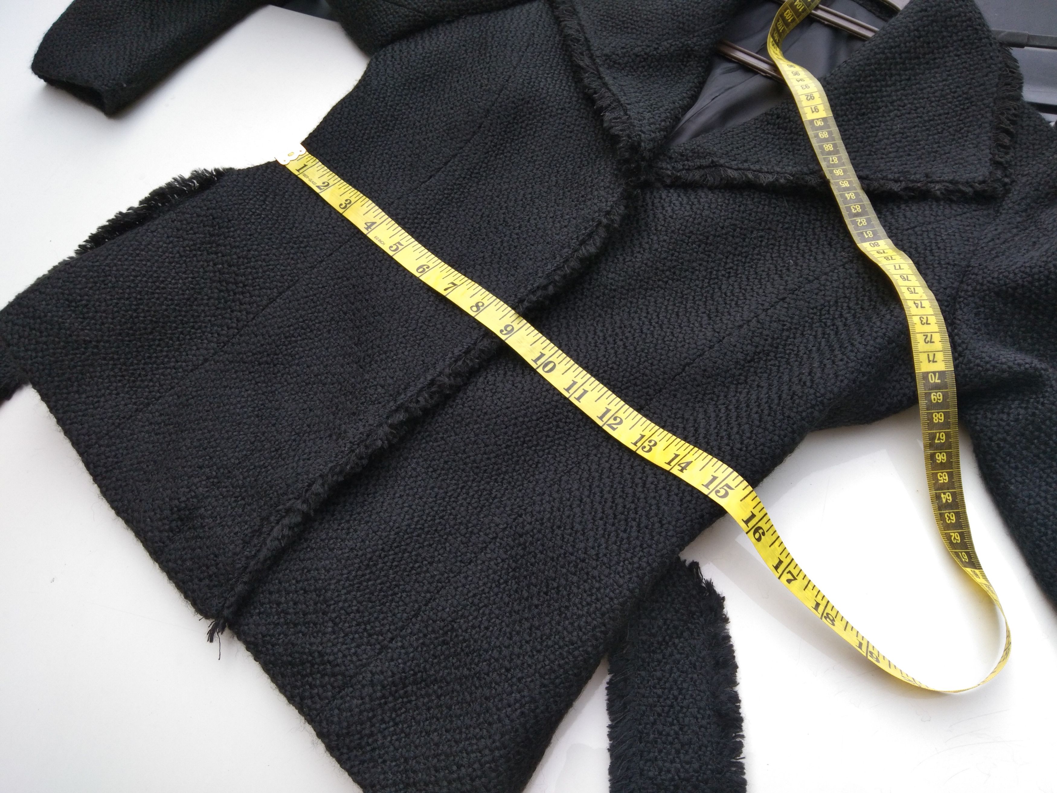 Japanese Brand AW WOMEN'S BLACK TEXTURED JACKET Size XS / US 0-2 / IT 36-38 - 8 Thumbnail