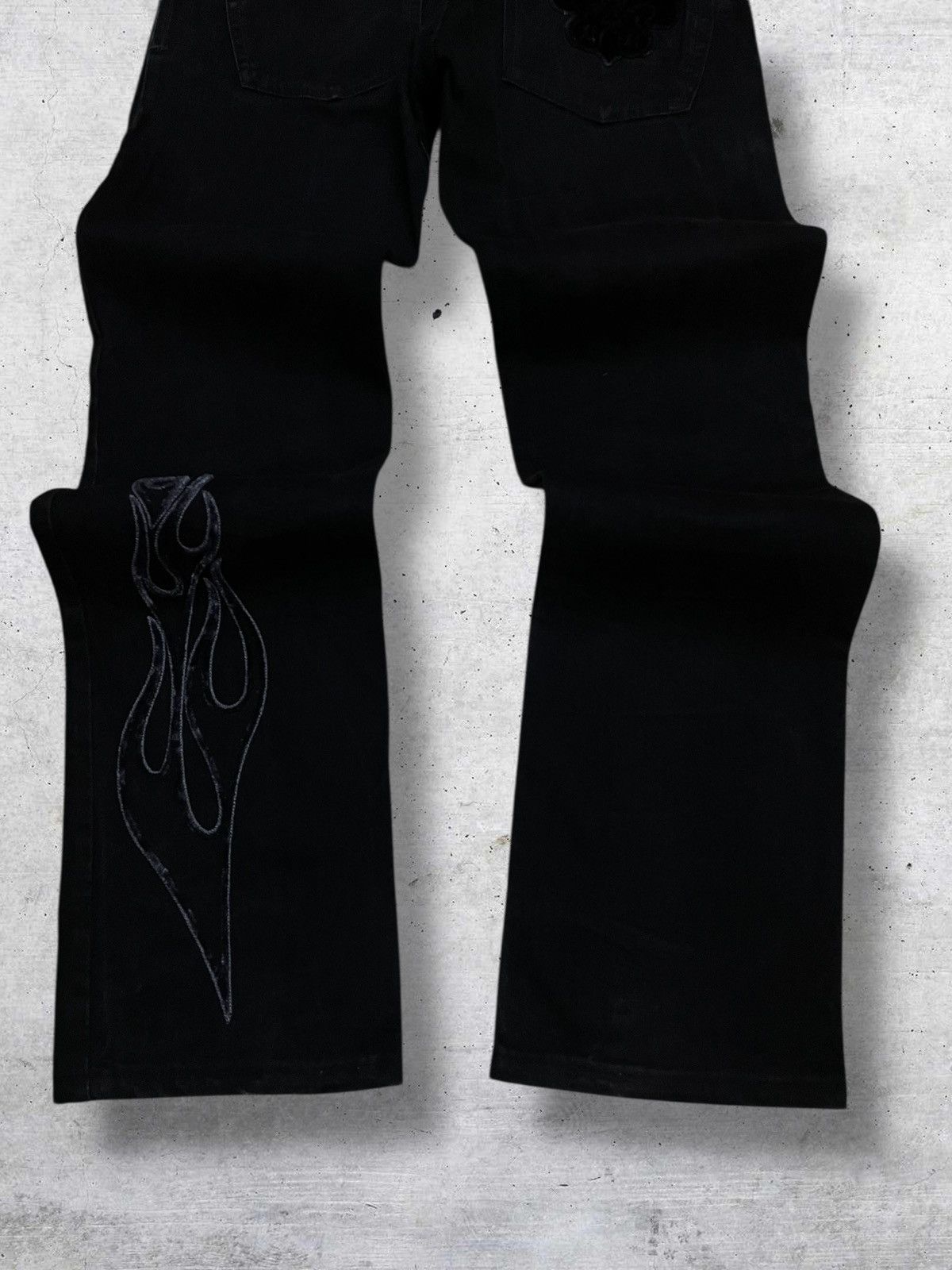 Japanese Brand VINTAGE 11 11 MADE IN USA OG TRIBAL TATTOO SUEDE DENIM 90S Size US 30 / EU 46 - 10 Thumbnail