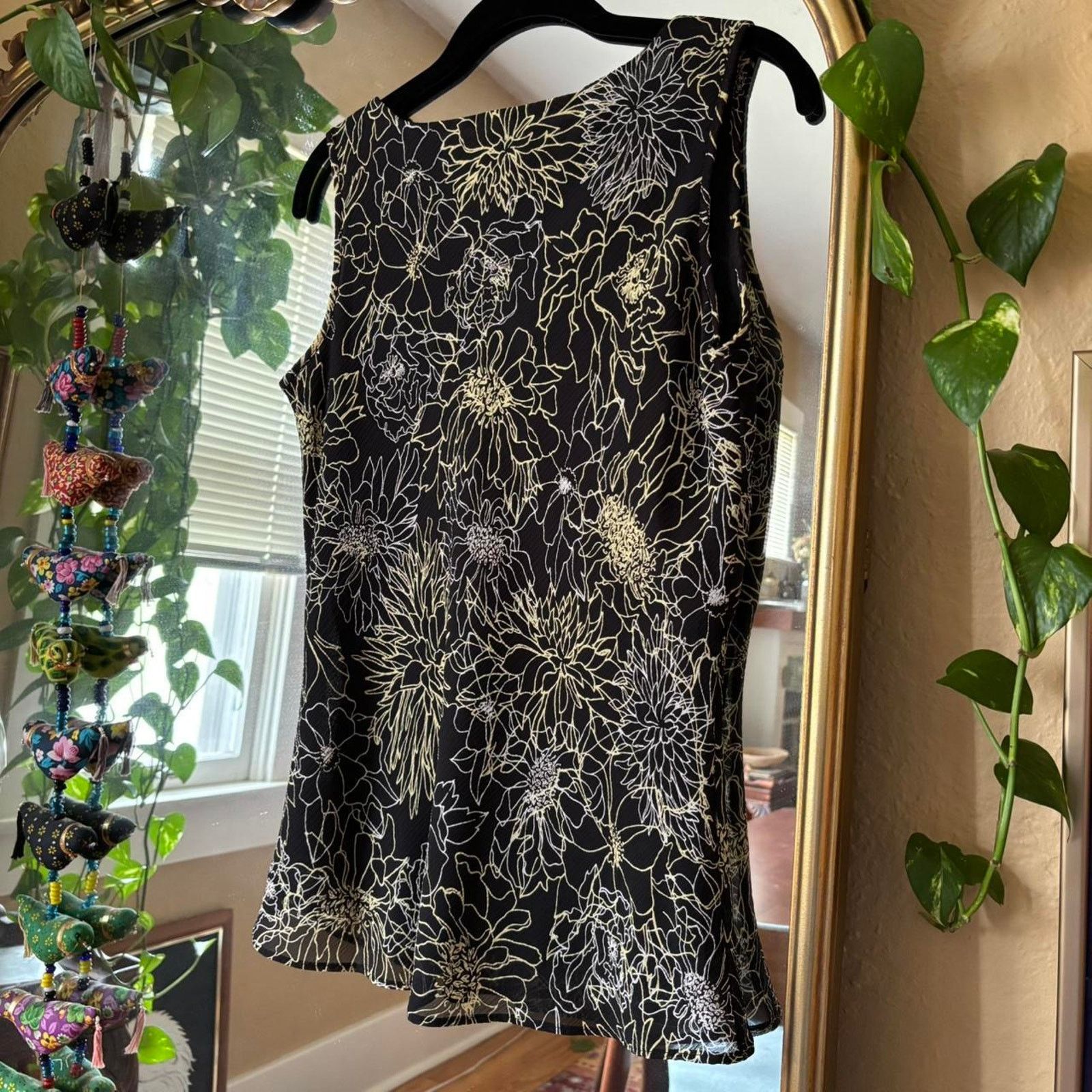 Vintage Vintage Casual Corner Annex Floral Sleeveless Blouse Medium Size M / US 6-8 / IT 42-44 - 6 Thumbnail