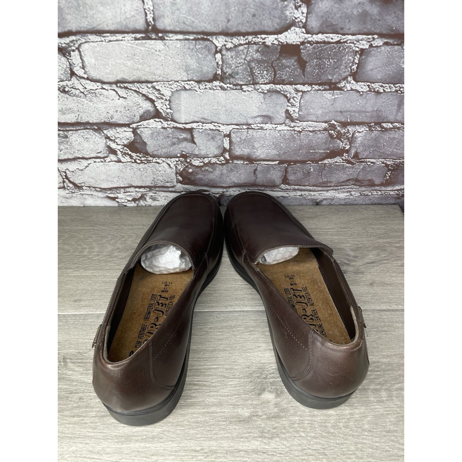Mephisto Mephisto Brown Leather Loafers Air Jet Insoles Slip On Shoes Size US 11.5 / EU 44-45 - 15 Thumbnail