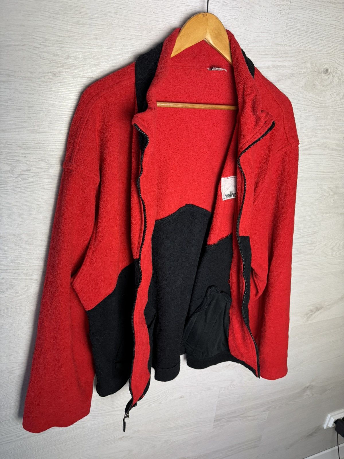 Marlboro Marlboro Vintage Fleece Jacket Red Black Zip Up Logo Size US L / EU 52-54 / 3 - 8 Thumbnail