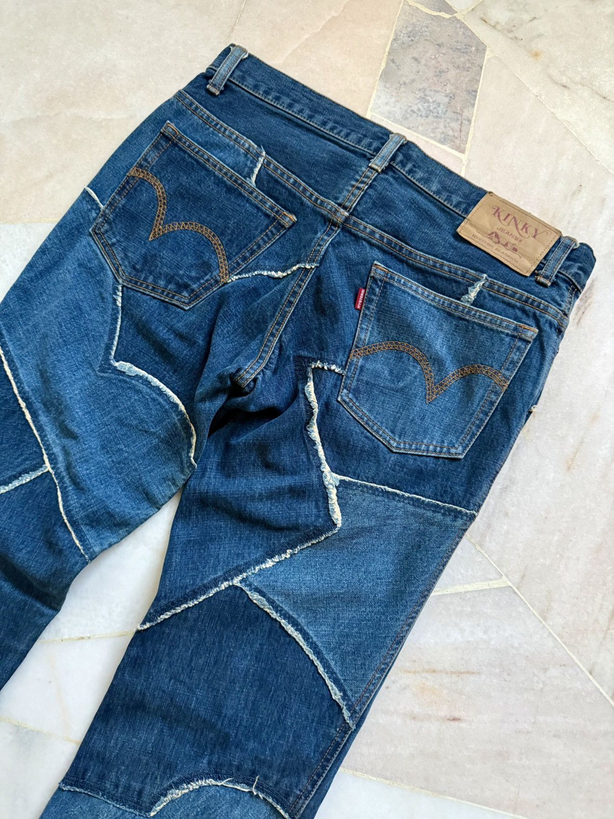 Hysteric Glamour Vintage Hysteric Glamour Patch Asymetrical Flare jeans Size US 32 / EU 48 - 4 Thumbnail