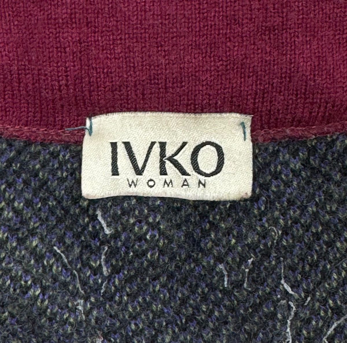 Designer Ivko Woman Wool Knit Coat Multicolor Embroidered size M Size M / US 6-8 / IT 42-44 - 16 Thumbnail