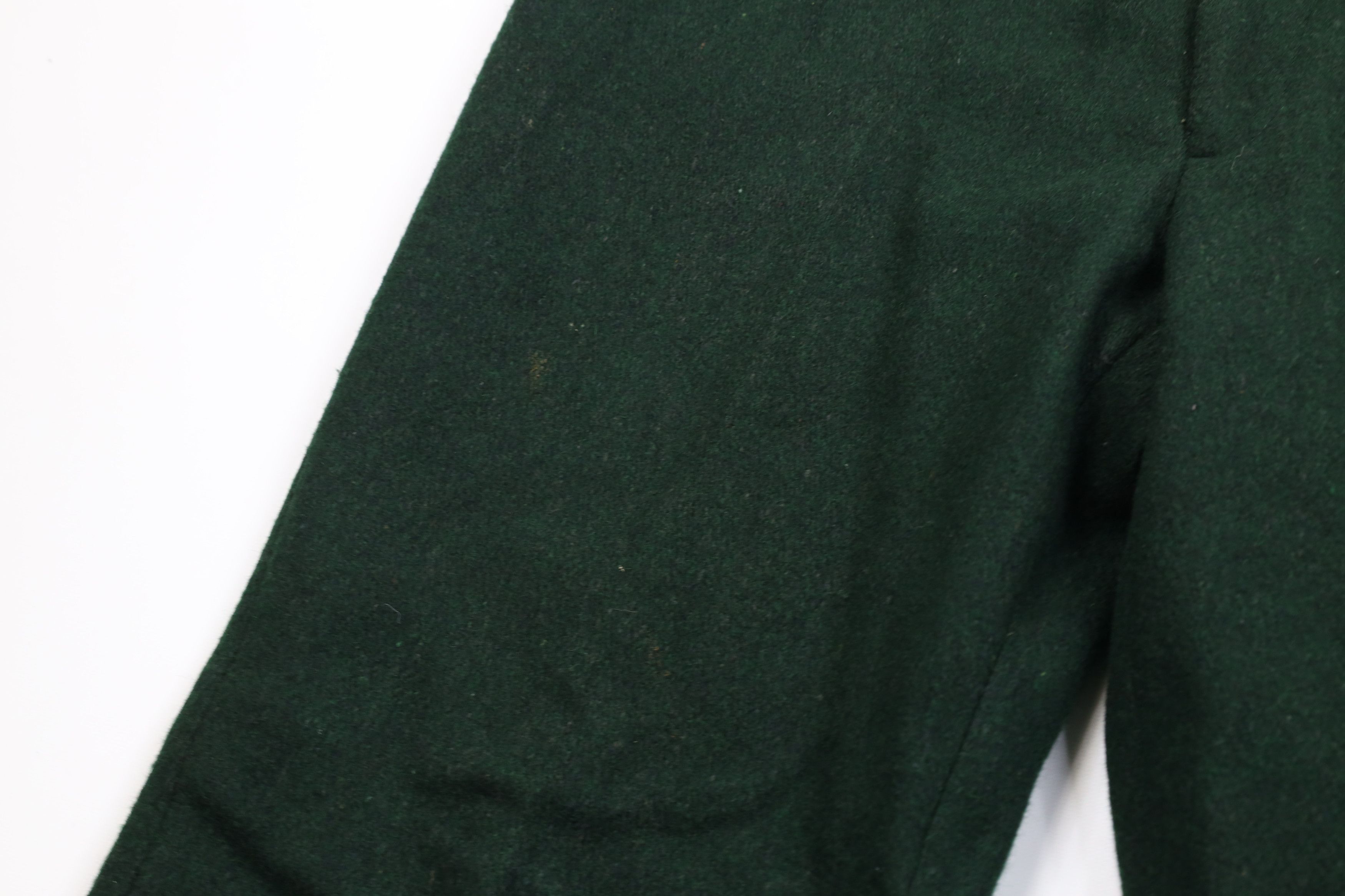 Vintage Vintage 90s Streetwear Heavy Wool Wide Leg Pants Green USA Size US 34 / EU 50 - 5 Thumbnail