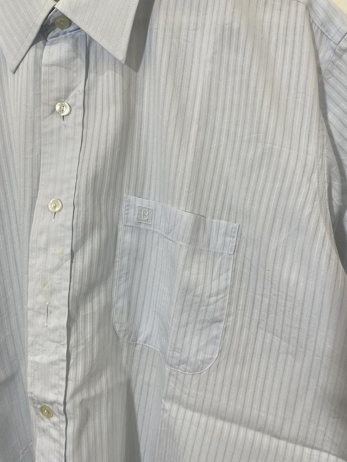 Balmain 2000s Balmain White Micro Check Short Sleeve Button Up Shirt Size US XXL / EU 58 / 5 - 3 Thumbnail