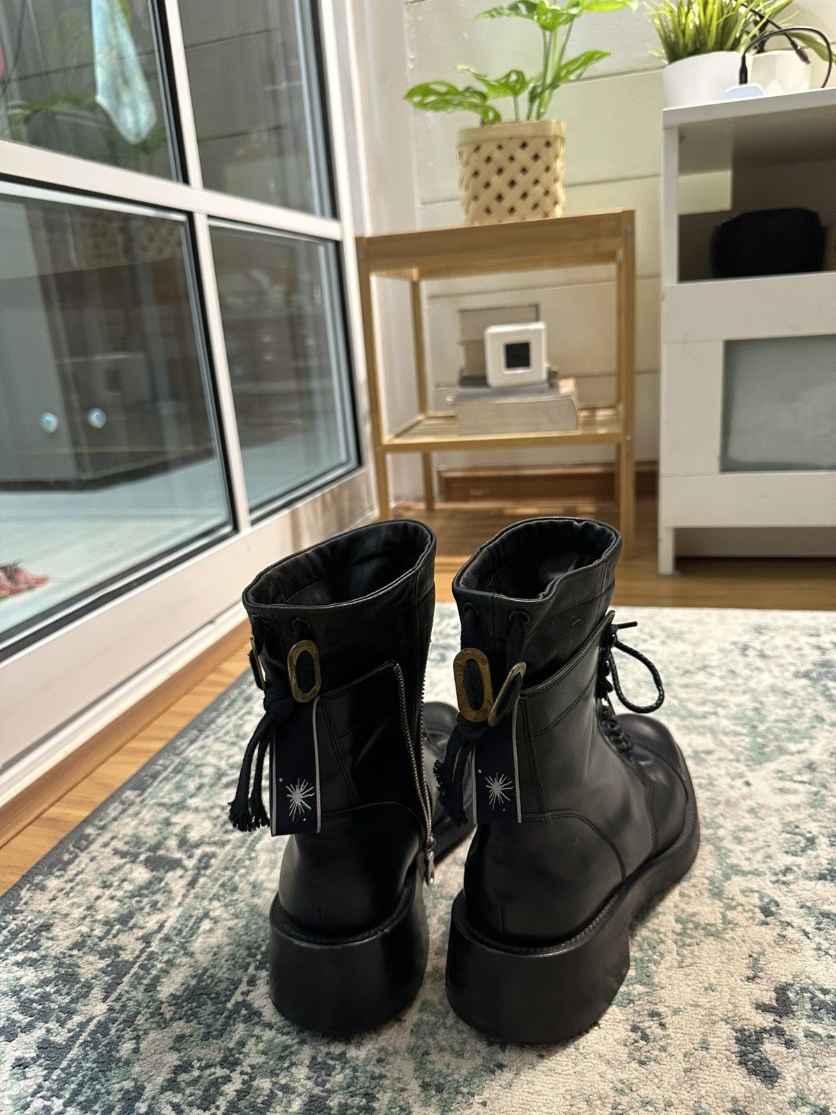 Maison MIHARA YASUHIRO Miharayasuhiro Double Layer Leather Combat Boots Size US 6 / EU 39 - 21 Thumbnail