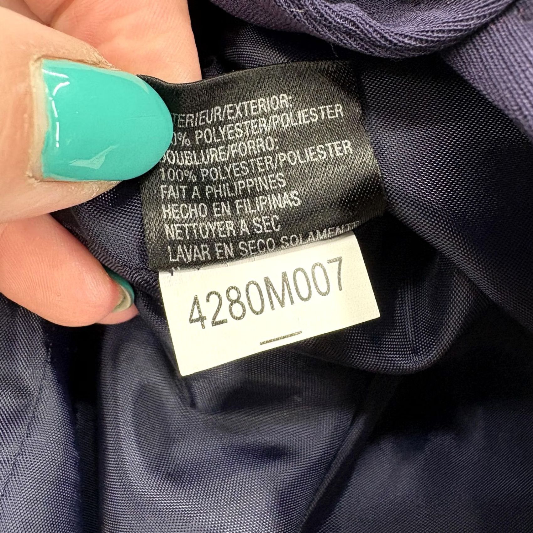 Vintage Tahari Arthur S. Levine Blazer Womens 14 Blue Jamie 4 Button Work Jacket Career Suit Jacket Notch Front Button Four-Button Sold as 1 Piece Size XL / US 12-14 / IT 48-50 - 7 Thumbnail