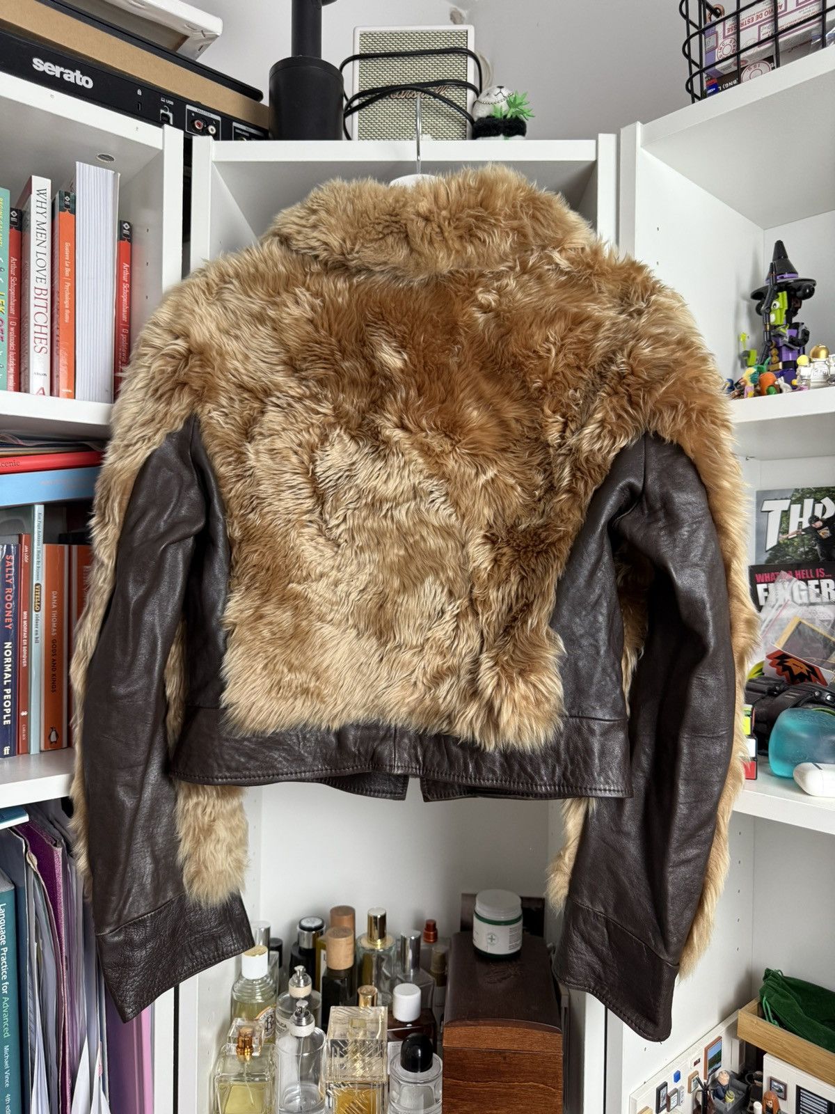 Japanese Brand Vintage y2k Cropped faux fur bomber jacket S Avantgarde 00s Size S / US 4 / IT 40 - 2 Thumbnail