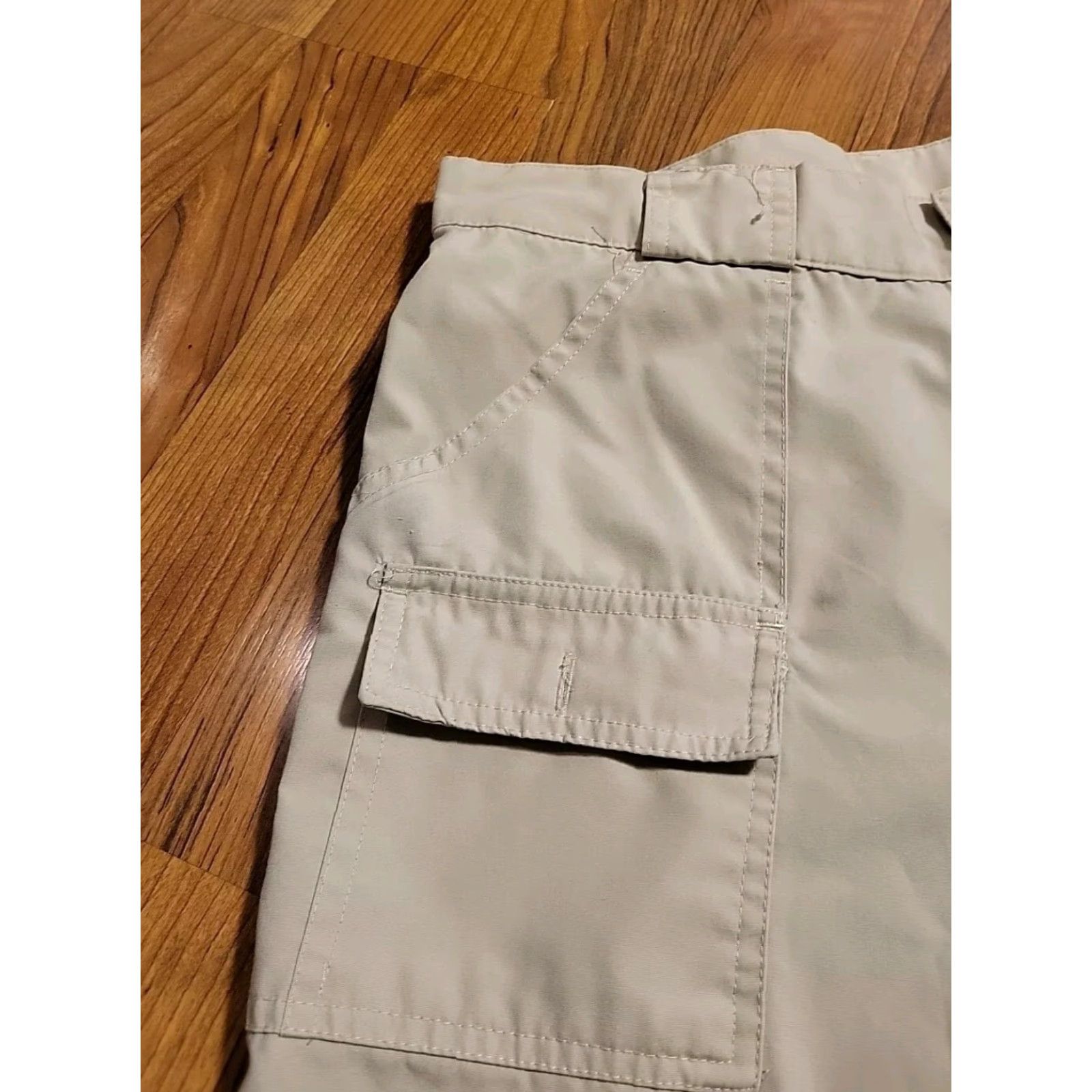 Vintage VINTAGE Oshmans Sportswear Cargo Pants 32" x 26" Beige Mens Adult 32 Beige Cargo Pants 1980s Size US 32 / EU 48 - 3 Thumbnail