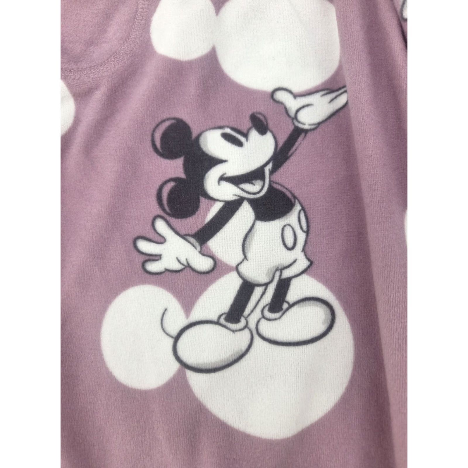 Disney Disney Pajama Pants Womens L Purple Mickey Minnie Mouse Fleece Lounge Excellent Size 36" / US 14 / IT 50 - 3 Thumbnail