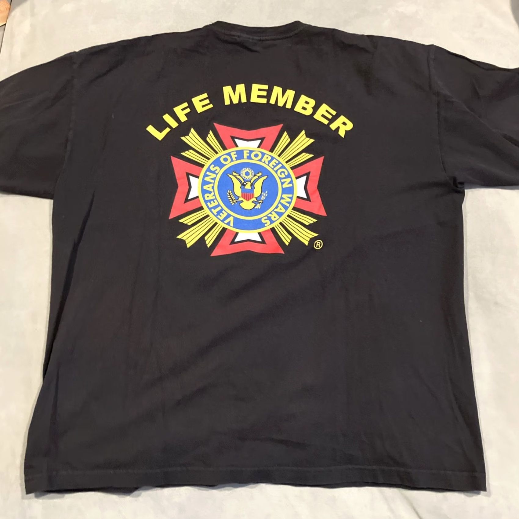 Alife VINTAGE VFW Life Member T Shirt Bayside Men's XL Black T-Shirt Size US XL / EU 56 / 4 - 5 Thumbnail