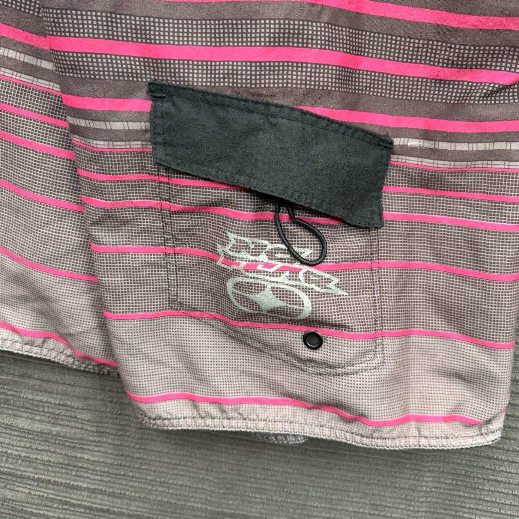 No Fear No Fear Board Shorts Men L Multicolor Striped Drawstring Beach Weekend Vacation Size US 33 - 7 Thumbnail