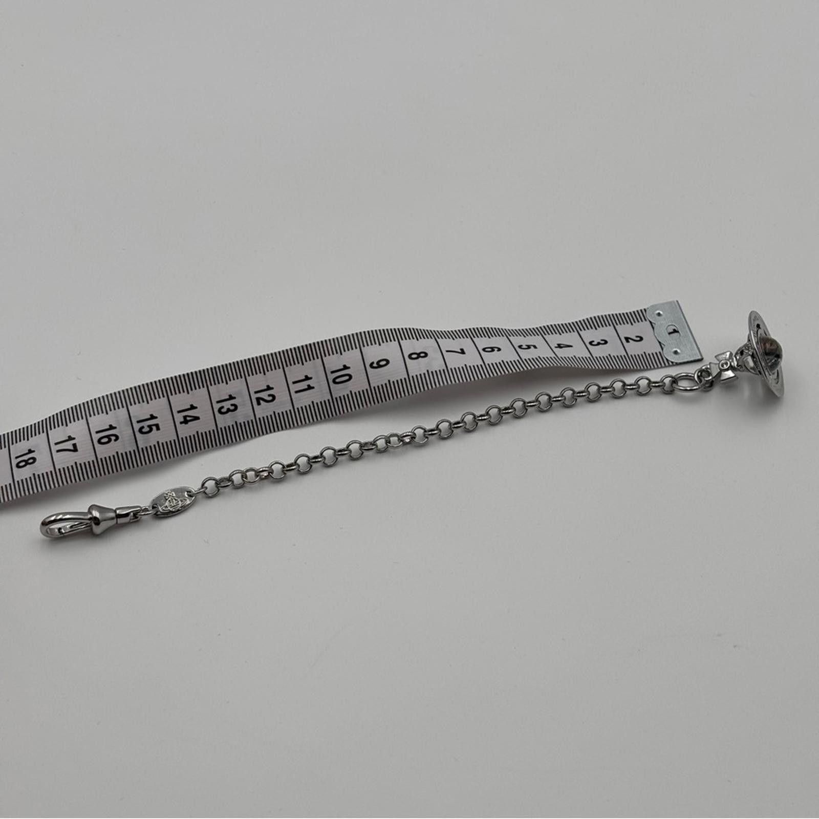 Vivienne Westwood Vivienne Westwood Petite Orb Bracelet – Silver Tone Size ONE SIZE - 5 Thumbnail