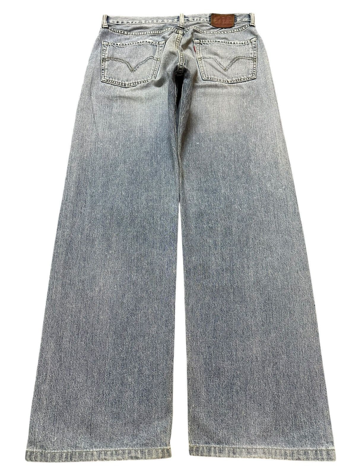Levi's Vintage 90s Levis 503 Blue Faded Wash Distress Baggy Jeans Size US 32 / EU 48 - 2 Thumbnail