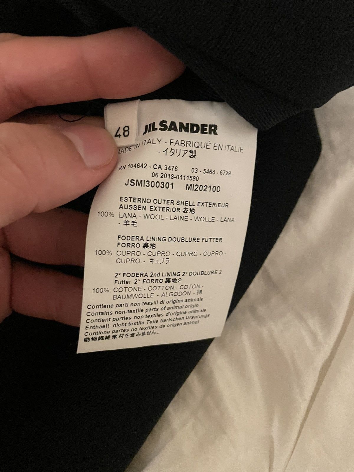 Jil Sander Size M Tailor Made Wool trousers Size 38R - 4 Thumbnail