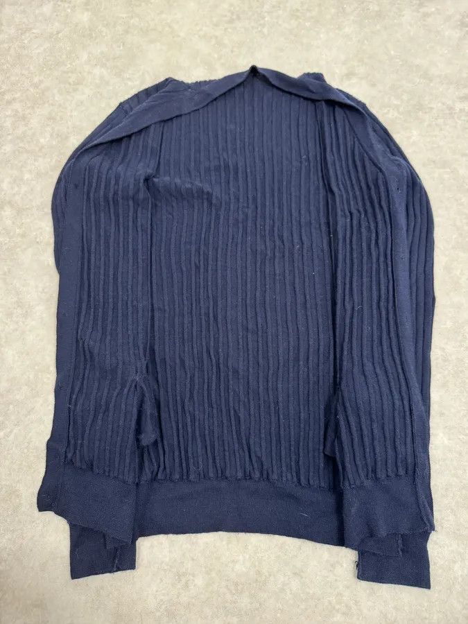 Dolce & Gabbana 2000s Dolce & Gabbana Navy Wool Cardigan Size US M / EU 48-50 / 2 - 8 Thumbnail