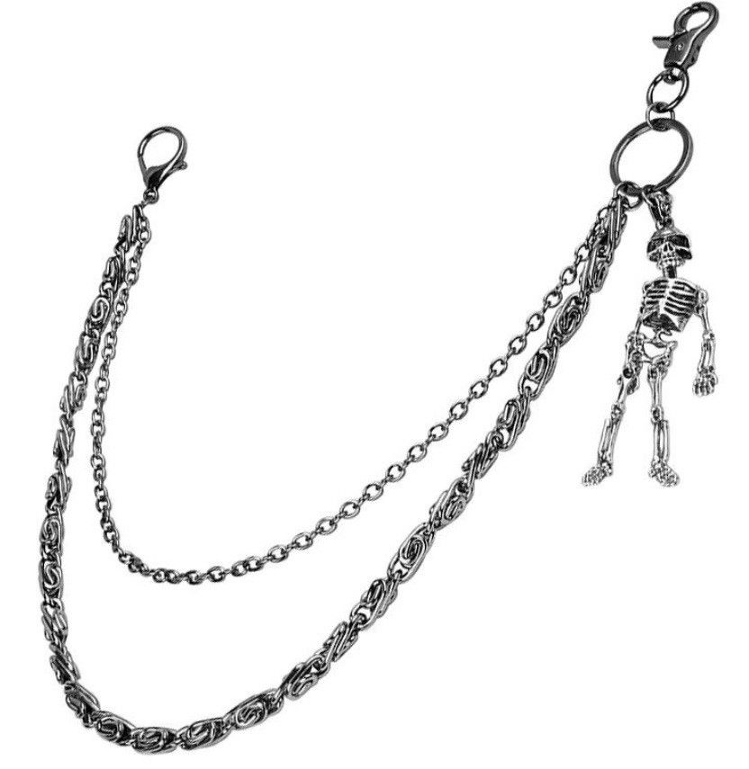 Jewelry 2 Layer Waist Punk Wallet Chain Size ONE SIZE - 1 Thumbnail