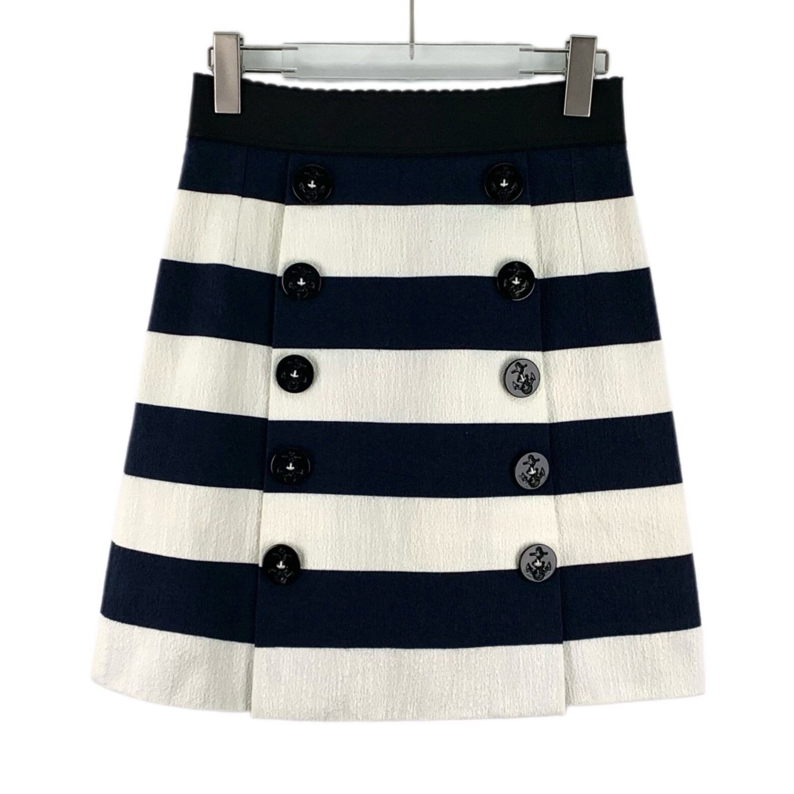 Dolce & Gabbana Dolce Gabbana Striped Cotton Skirt Size 40" / US 18 - 1 Thumbnail