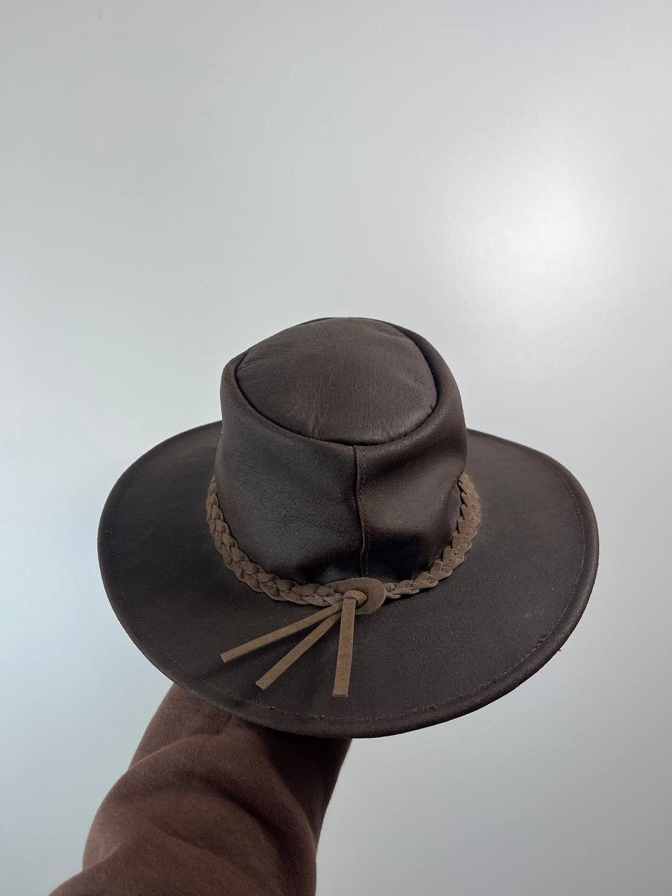 Other Kakadu Traders Australia Leather Bush Hat Brown Outback S Size ONE SIZE - 3 Thumbnail