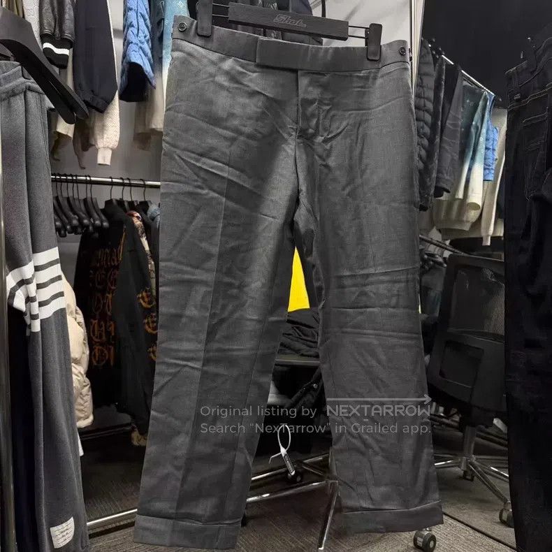 Thom Browne Thom Browne size 1 Gray dress pants Size 38R - 1 Thumbnail