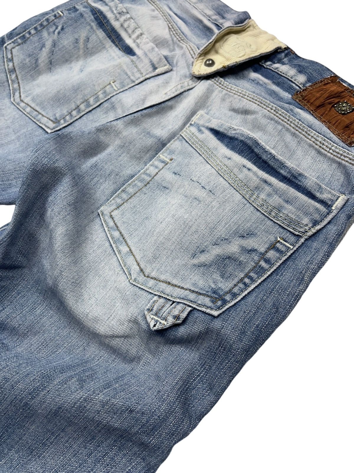 John Galliano × Vintage Vintage John Galliano Denim Shorts Distressed Style y2k Size US 29 - 8 Thumbnail
