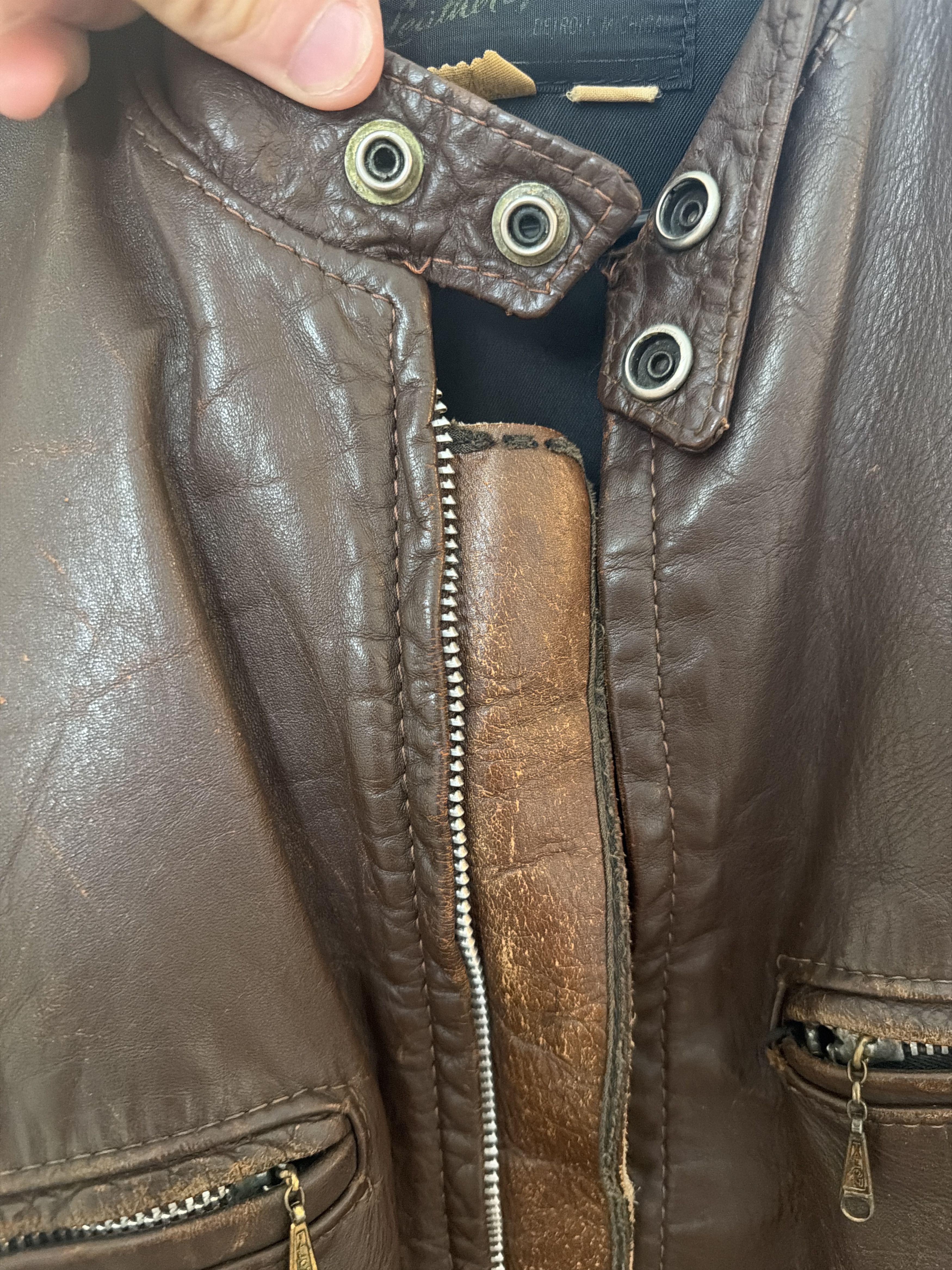 Brooks Brooks Leather Specialist Leather Motorcycle Jacket Size US L / EU 52-54 / 3 - 3 Thumbnail
