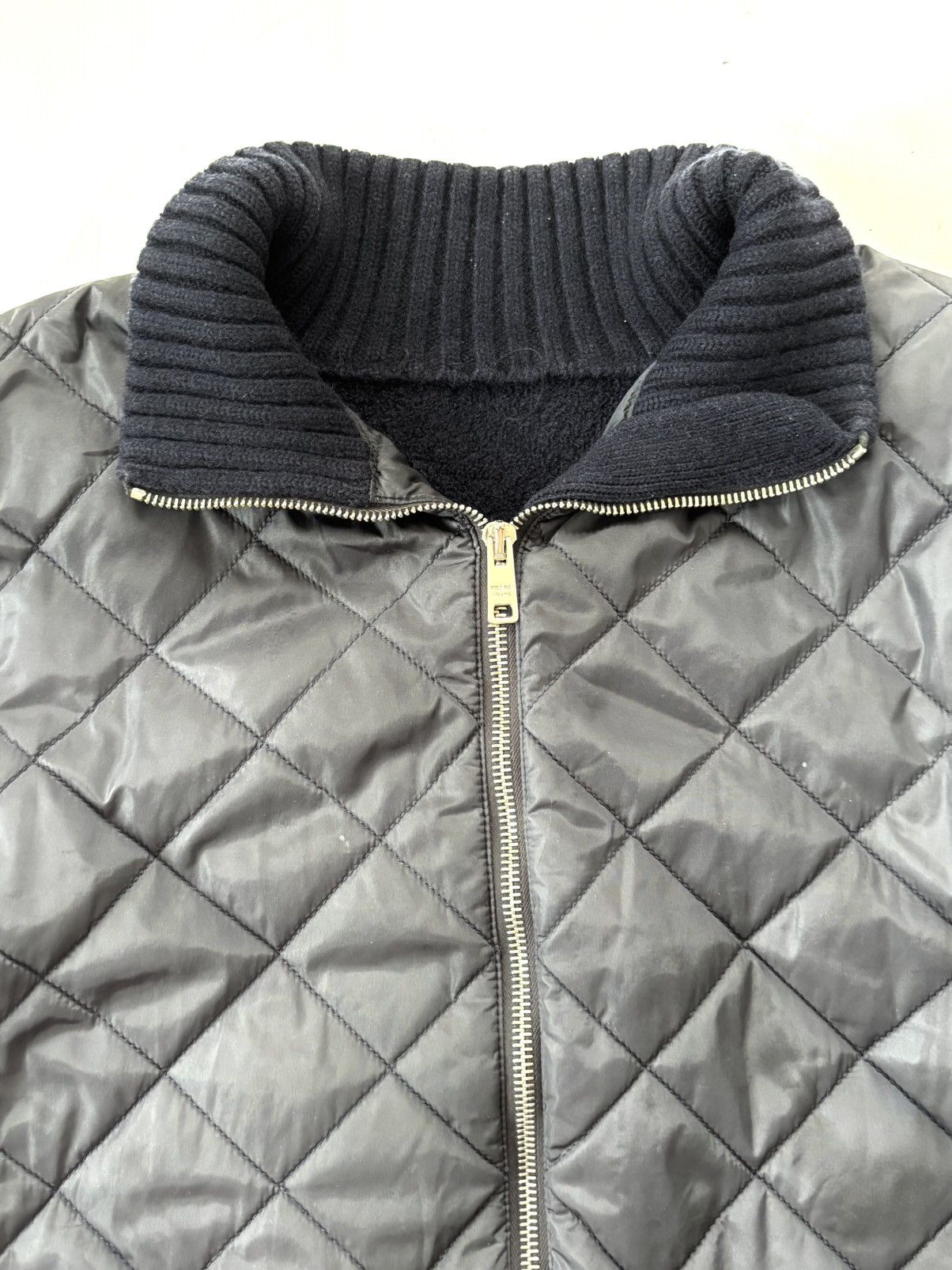 Prada Prada Quitted Wool Zip Jacket Size US XS / EU 42 / 0 - 6 Thumbnail