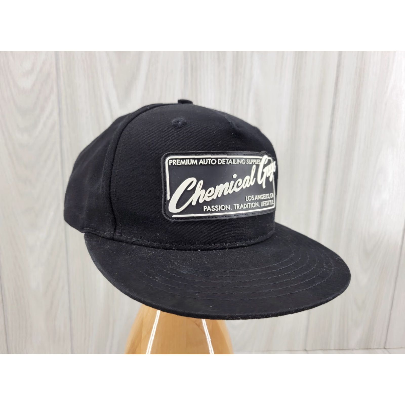 Vintage Chemical Guys Black Snapback Hat Cap Men's Adjustable Cotton Solid Cap Casual Hat Size ONE SIZE - 3 Thumbnail