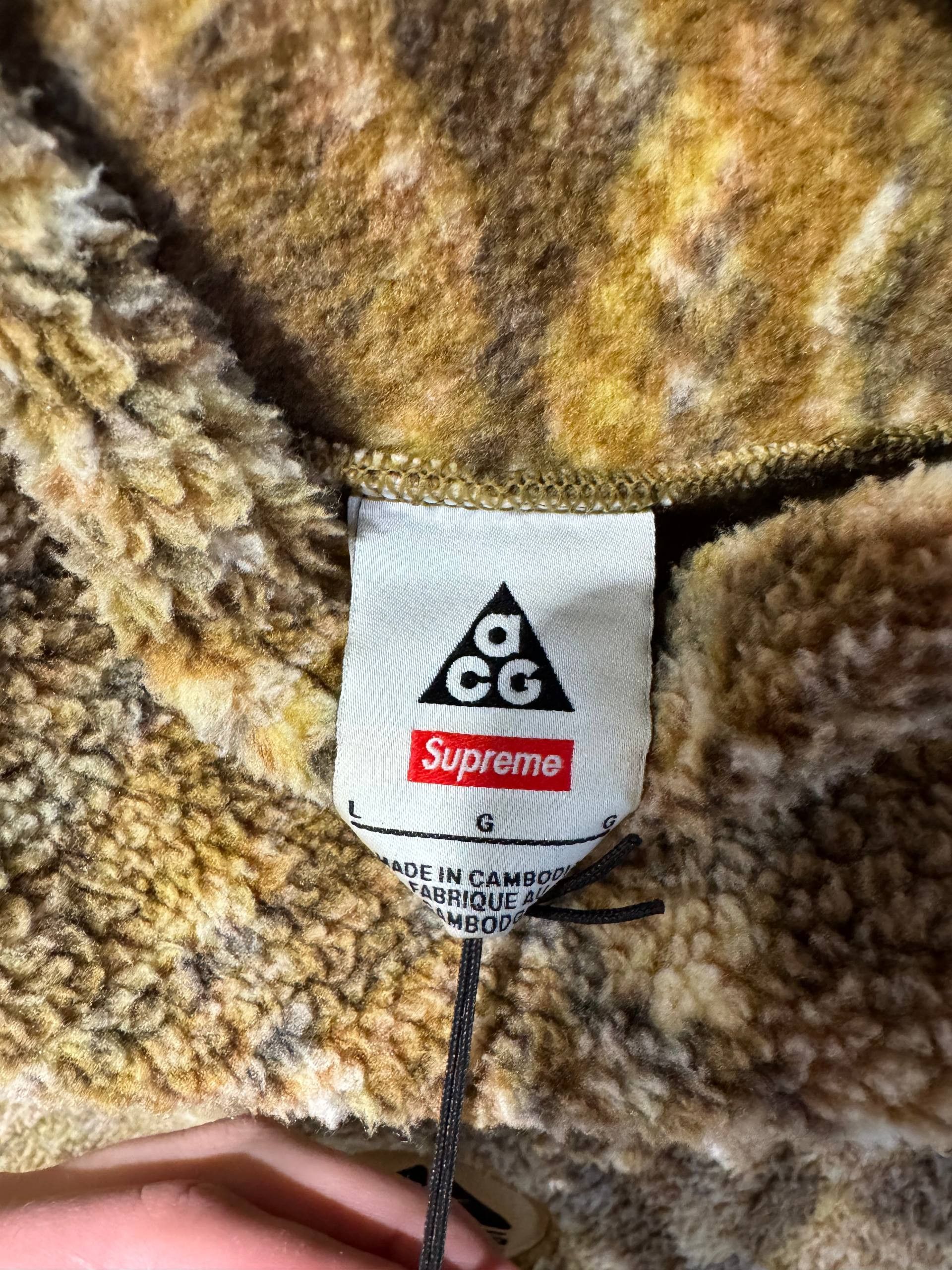 Nike × Supreme Nike ACG x Supreme Sherpa Ninja Fleece Tech Size US L / EU 52-54 / 3 - 6 Thumbnail