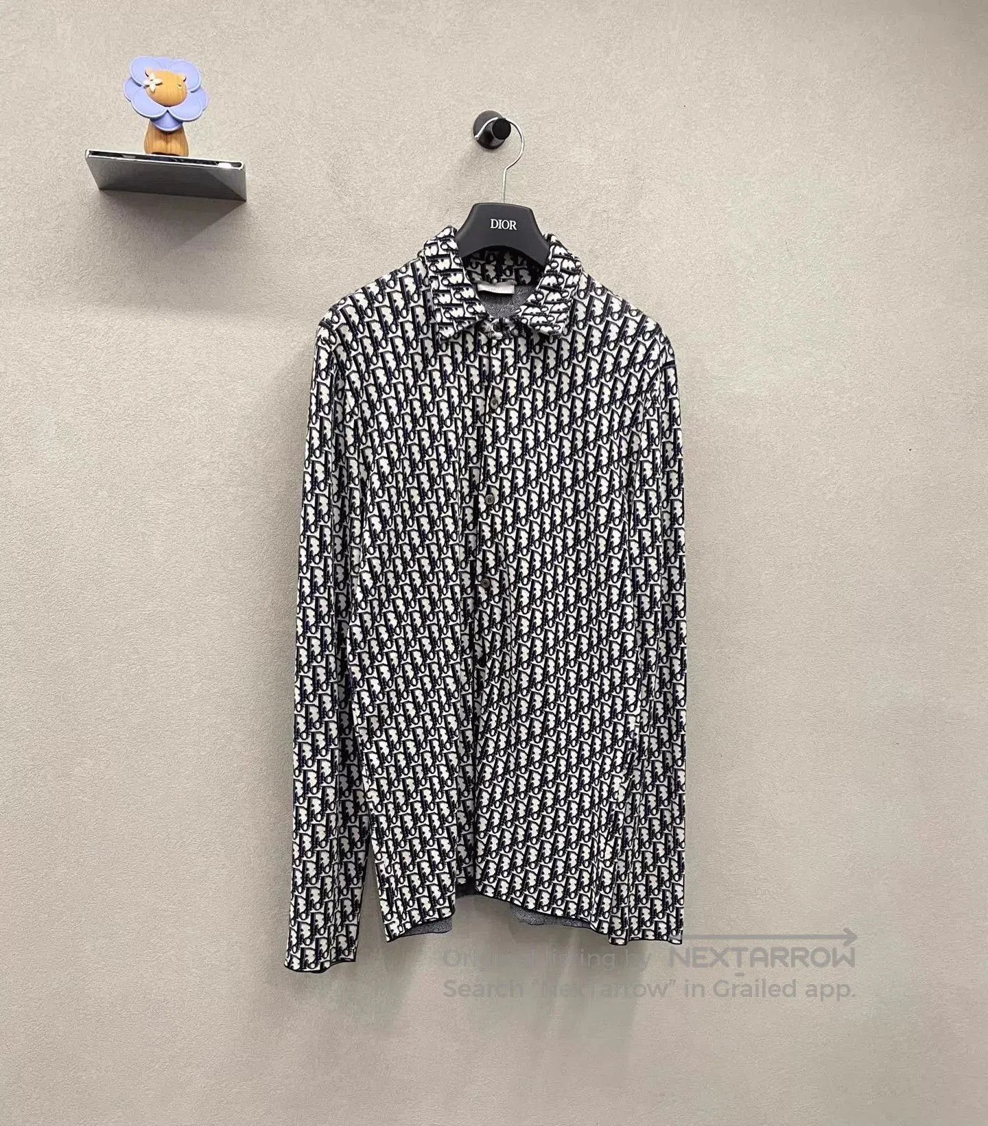 Dior Black Patterned Long-Sleeve Button-Up Shirt Size S. Size US S / EU 44-46 / 1 - 3 Thumbnail
