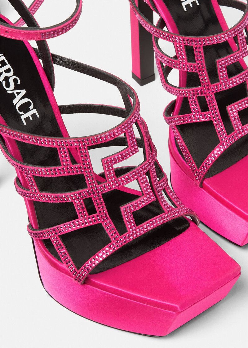 Versace o1y0226 Ankle Strap Sandals in Fuchsia Size US 7 / IT 37 - 3 Thumbnail