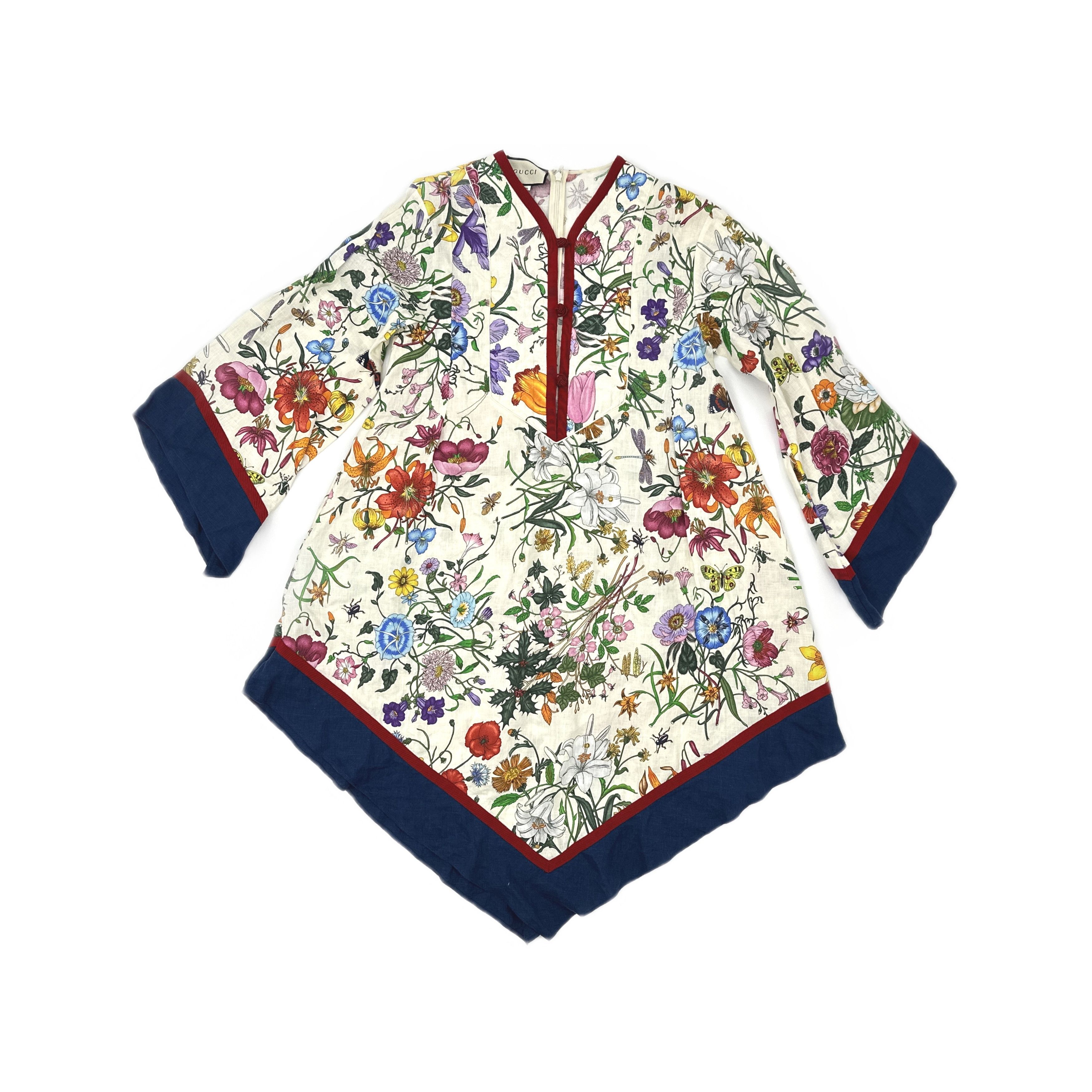 Gucci Gucci Floral Print Mini Dress Size 40 Size S / US 4 / IT 40 - 1 Thumbnail
