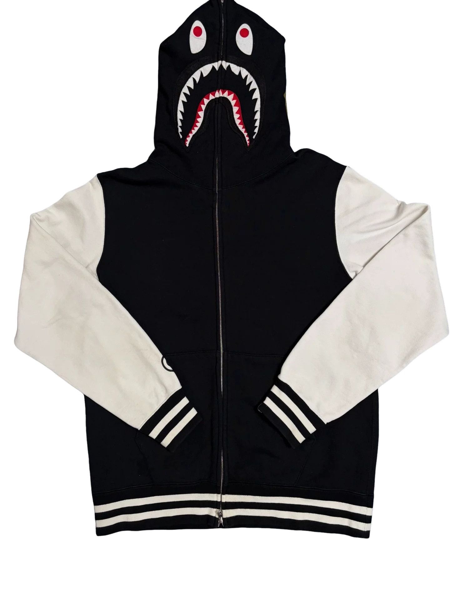 Bape Bape Shark Full Zip Hoodie Black Size XL Size US XL / EU 56 / 4 - 1 Thumbnail