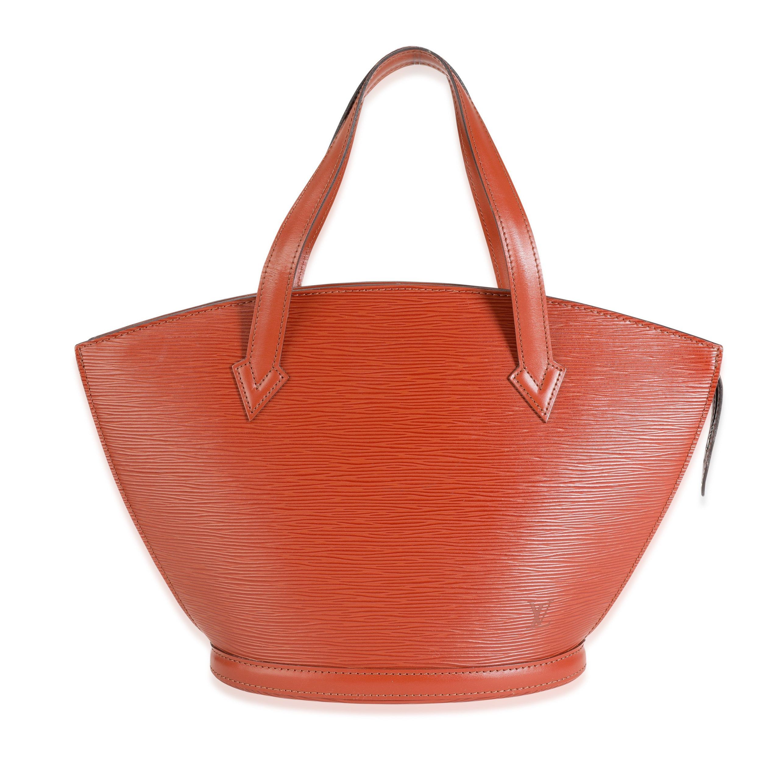 image of Louis Vuitton Kenyan Fawn Epi Leather Saint Jacques Pm in Red, Women's