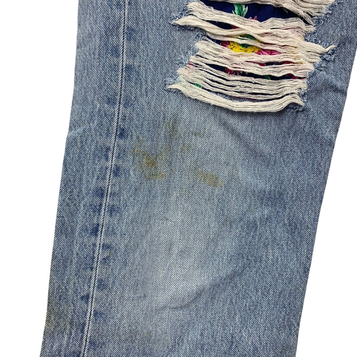 Levi's × Vintage Vintage LEVI’S lot501 distressed custom patchwork blue jeans Size US 32 / EU 48 - 10 Thumbnail